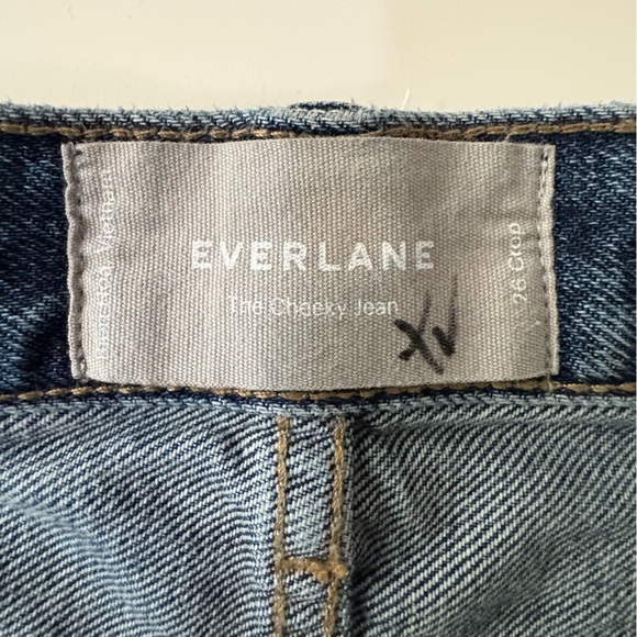 Everlane The Cheeky Jean Crop High Rise  💯% Cotton Women’s size 26 - Picture 10 of 14